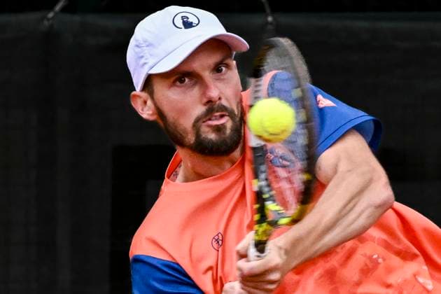 Oscar Otte GER 03.08.2025 Tennis 1. Bundesliga Herren, TC Bredeney vs Kurhaus Lambertz Aachen, Tennis Club Bredeney, Essen,
