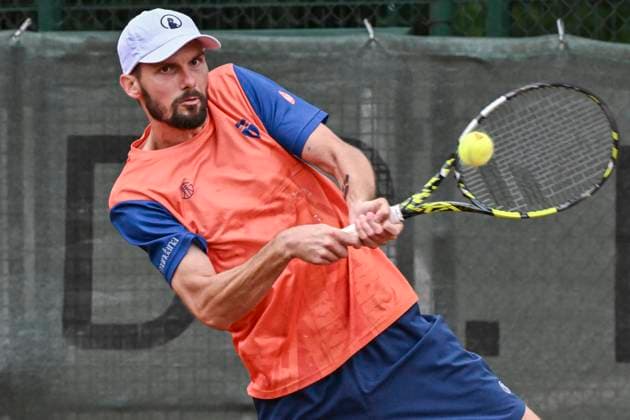 Oscar Otte GER 03.08.2025 Tennis 1. Bundesliga Herren, TC Bredeney vs Kurhaus Lambertz Aachen, Tennis Club Bredeney, Essen,