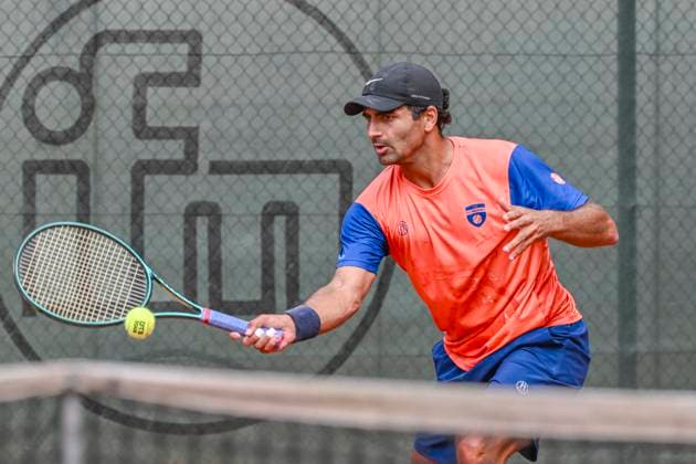 Benjamin Hassan GER 03.08.2025 Tennis 1. Bundesliga Herren, TC Bredeney vs Kurhaus Lambertz Aachen, Tennis Club Bredeney, Essen,