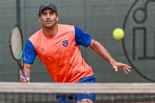 Benjamin Hassan GER 03.08.2025 Tennis 1. Bundesliga Herren, TC Bredeney vs Kurhaus Lambertz Aachen, Tennis Club Bredeney, Essen,