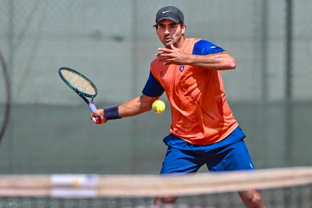 Benjamin Hassan GER 03.08.2025 Tennis 1. Bundesliga Herren, TC Bredeney vs Kurhaus Lambertz Aachen, Tennis Club Bredeney, Essen,