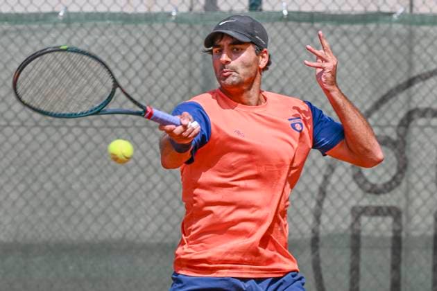 Benjamin Hassan GER 03.08.2025 Tennis 1. Bundesliga Herren, TC Bredeney vs Kurhaus Lambertz Aachen, Tennis Club Bredeney, Essen,