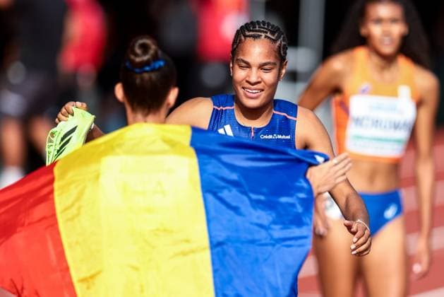 European Athletics U20 Championships Alexandra Stefania Uta, Meta Tumba during European Athletics U20 Championships in Tampere, Finland on August 09, 2025. Tampere Finland  Copyright: xFotoxOlimpikx originalFilename:jastrzebowski-european250809_npE0x