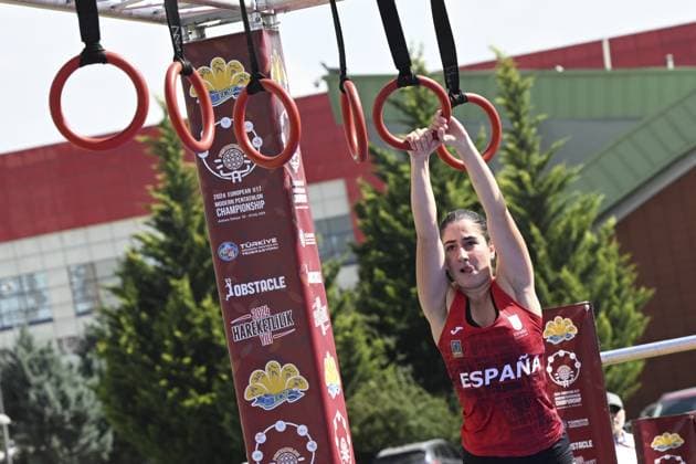 U-17 European Modern pentathlon, moderner Fünfkampf Championships in Turkiye s capital ANKARA, TURKIYE - JULY 07: Athletes compete during the U-17 European Modern Pentathlon Championships that are held at Eryaman Turkish Olympic Preparation Center (TOHM) in Ankara, Turkiye on July 07, 2024. Ankara Turkey. Editorial use only. Please get in touch for any other usage.  Copyright: x2025xAnadoluxDoÄüukanxKeskinkÄ±lÄ±cx