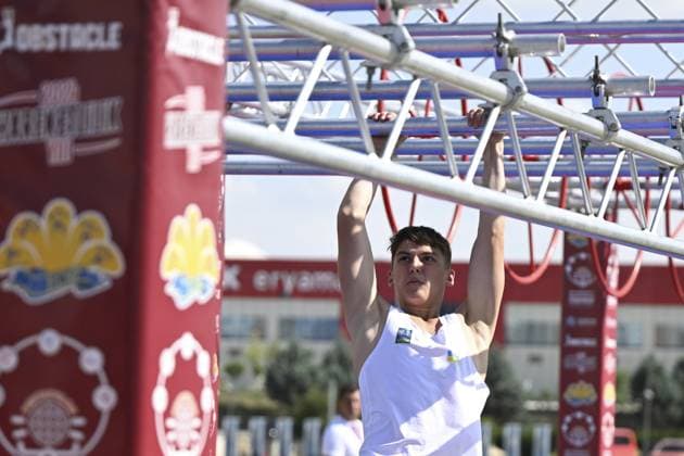 U-17 European Modern pentathlon, moderner Fünfkampf Championships in Turkiye s capital ANKARA, TURKIYE - JULY 07: Athletes compete during the U-17 European Modern Pentathlon Championships that are held at Eryaman Turkish Olympic Preparation Center (TOHM) in Ankara, Turkiye on July 07, 2024. Ankara Turkey. Editorial use only. Please get in touch for any other usage.  Copyright: x2025xAnadoluxDoÄüukanxKeskinkÄ±lÄ±cx