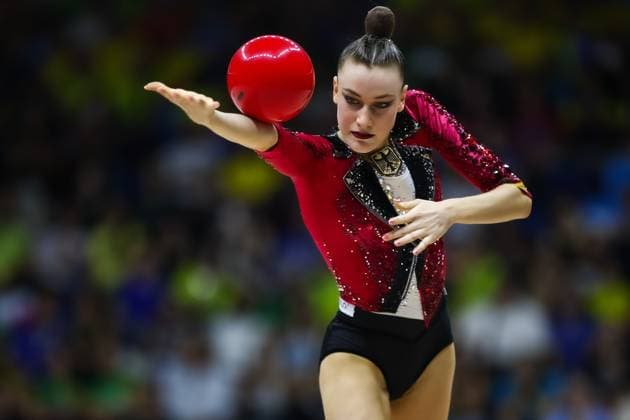 Sport Bilder des Tages 41st FIG Rhythmic gymnastics, Rhythmische Sportgymnastik, RSG World Championships; 22.08.2025 Darja Varfolomeev (Germany) at All-Around finals; 41st FIG Rhythmic Gymnastics World Championships at 22.08.2025 in the Parque Olimpico (Carioca 1) in Rio de Janeiro (Brazil). Copyright: xBEAUTIFULxSPORTS U.xFassbenderx