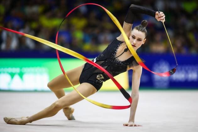 41st FIG Rhythmic gymnastics, Rhythmische Sportgymnastik, RSG World Championships; 24.08.2025 Darja Varfolomeev (Germany) at apparatus finals; 41st FIG Rhythmic Gymnastics World Championships at 24.08.2025 in the Parque Olimpico (Carioca 1) in Rio de Janeiro (Brazil). Copyright: xBEAUTIFULxSPORTS U.xFassbenderx