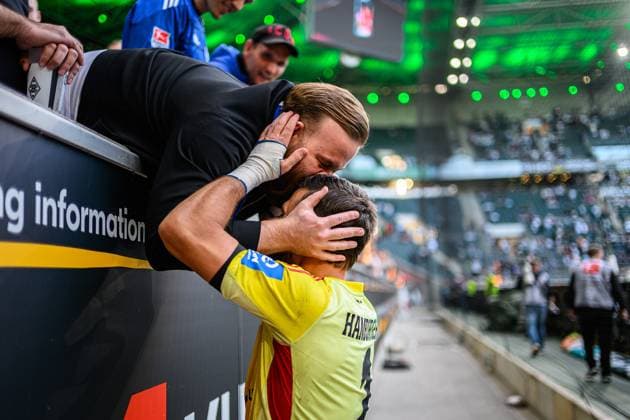 Fußball I Herren I Saison 2025-2026 I Bundesliga I 1. Spieltag I Borussia Mönchengladbach - Hamburger SV I 24.08.2025 Daniel Heuer Fernandes (1, Hamburger SV) Mönchengladbach BORUSSIA-PARK Nordrhein-Westfalen Deutschland Copyright: xLobecax xHenningxRohlfsx