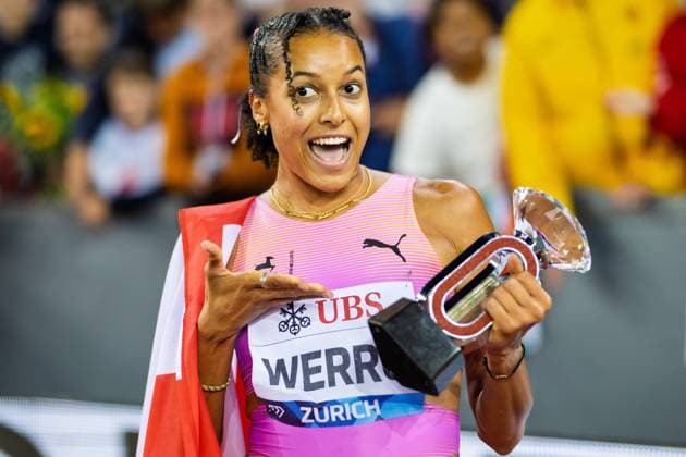 Weltklasse Zürich 2025; 28.08.2025 Audrey Werro aus der Schweiz während des Leichtathletik-Meetings Weltklasse Zürich (Diamond League) im Letzigrund Stadion, Zürich, Schweiz, am 28. August 2025 Copyright: xBEAUTIFULxSPORTS TobiasxLacknerx
