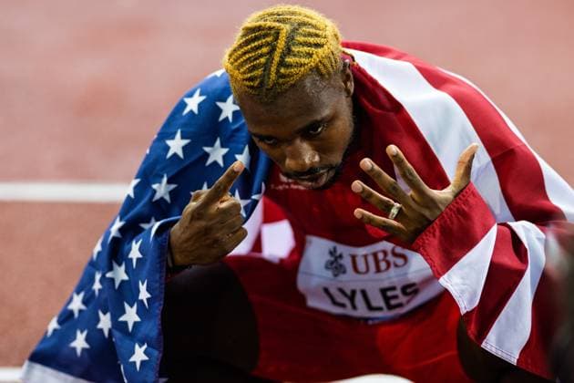 Weltklasse Zürich 2025; 28.08.2025 Noah Lyles aus den Vereinigte Staaten während des Leichtathletik-Meetings Weltklasse Zürich (Diamond League) im Letzigrund Stadion, Zürich, Schweiz, am 28. August 2025 Copyright: xBEAUTIFULxSPORTS TobiasxLacknerx