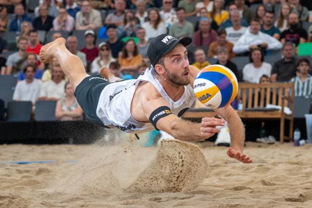 Sport Bilder des Tages RECORD DATE NOT STATED Beach Pro Tour - Elite 16 Hamburg, 30.08.2025 Clemens Wickler (Player No. 2, GER); Beach Pro Tour - Elite 16 Hamburg am 30.08.2025 Copyright: xBEAUTIFULxSPORTS PeterxWeberx