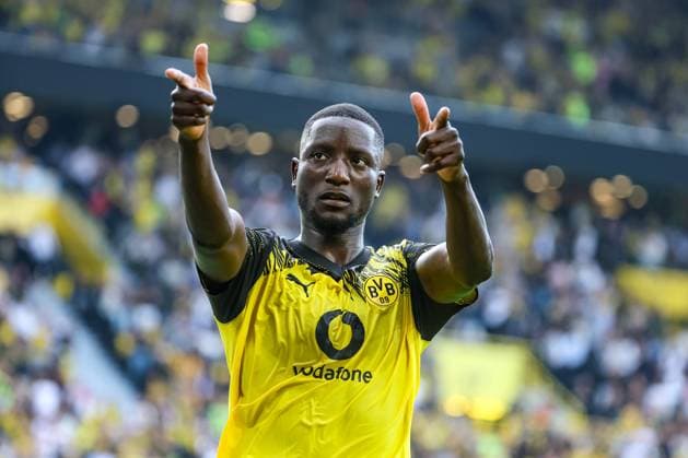 1. Bundesliga - Borussia Dortmund - 1. FC Union Berlin am 31.08.2025 im Signal Iduna Park in Dortmund Jubel, Torjubel, Torschuetze, Torschütze Serhou Guirassy (Dortmund 9) jubelt nach seinem Tor zum 1 zu 0