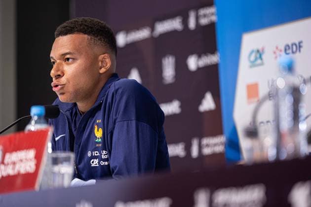WROCLAW 04.09.2025 KONFERENCJA PRASOWA REPREZENTACJI FRANCJI --- FRENCH FOOTBALL national team, Nationalteam press conference, PK, Pressekonferenz nz KYLIAN MBAPPE FOT. ERNEST KOLODZIEJ 400mm.pl NEWSPIX.PL --- newspix.pl