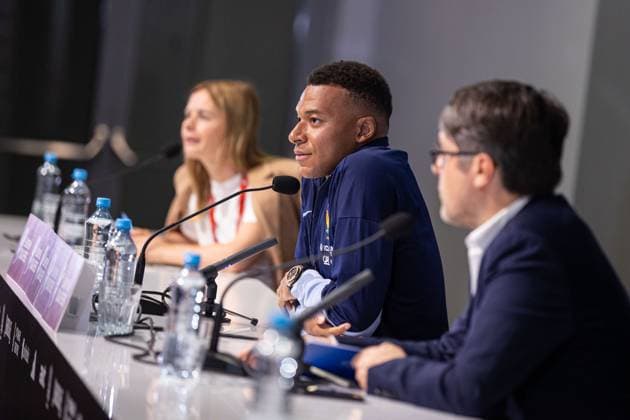 WROCLAW 04.09.2025 KONFERENCJA PRASOWA REPREZENTACJI FRANCJI --- FRENCH FOOTBALL national team, Nationalteam press conference, PK, Pressekonferenz nz KYLIAN MBAPPE FOT. ERNEST KOLODZIEJ 400mm.pl NEWSPIX.PL --- newspix.pl