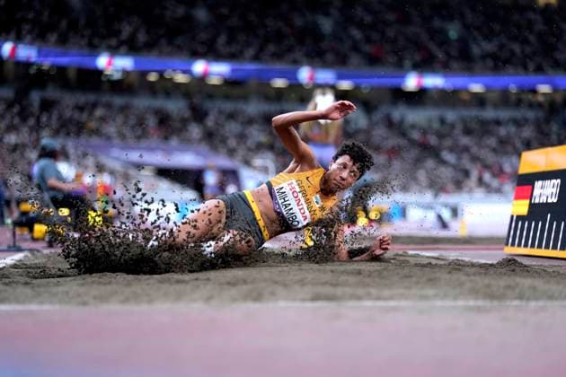 MIHAMBO Malaika Team GER 1.TAG Abend Session Qualifikation Weitsprung der Frauen Leichtathletik Weltmeisterschaften 2025 in Tokyo Tokyo am 13.09.2023 Copyright: xLacixPerenyix