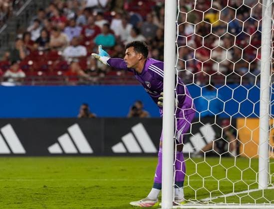 September 13, 2025, Frisco, Texas, USA: FC Dallas goalkeeper JACOB JACKSON (98) during a Major League Soccer match between FC Dallas and Austin FC on September 13, 2025, in Frisco, Texas. FC Dallas won, 2-0. Frisco USA - ZUMAc201 20250913_zap_c201_110 Copyright: xScottxColemanx
