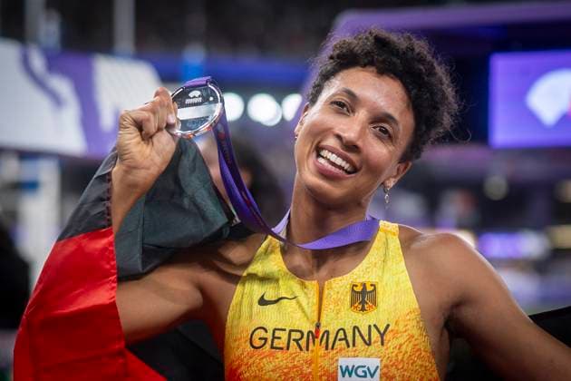 World Athletics Championships; Tokyo, 14.09.2025 Malaika Mihambo (GER) gewinnt SILBER im Weitsprung an Tag 2 der World Athletics Championships im National Stadium in Tokyo, Japan am 14.09.2025. Copyright: xBEAUTIFULxSPORTS AxelxKohringx