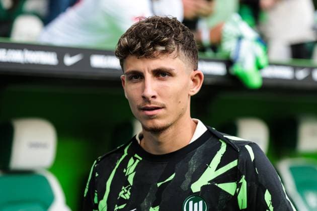 Jesper Lindström (VfL Wolfsburg,19) - 1. Fussball Bundesliga Saison 2025-2026 VfL Wolfsburg vs. 1. FC Köln in der Volkswagen Arena in Wolfsburg - Fussball,Deutschland,Mann,Männer,13.09.2025