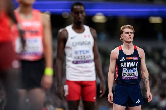 250916 Tobias Gronstad of Norway competes in men s 800 meters during day 4 of the 2025 World Athletics Championships on September 16, 2025 in Tokyo. Photo: Vegard Grott BILDBYRAN kod VG JM0732 bbeng friidrott athletics friidrett 2025 world athletics championships world athletics championships tokyo 25 friidrotts-vm friidretts-vm vm norge Copyright: VEGARDxGRoTT BB250916VG022