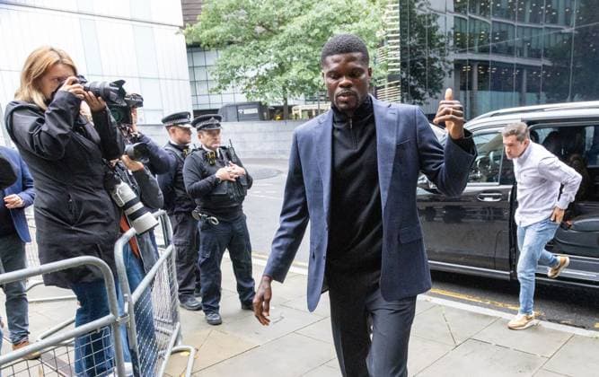 September 17, 2025, London, England, United Kingdom: Former Arsenal footballer THOMAS PARTEY Thomas Southwark Crown Court in London, where he has been charged with five counts of rape against two women, as well as a charge of sexual assault against a third woman. London United Kingdom - ZUMAs262 0834137485st Copyright: xTayfunxSalcix