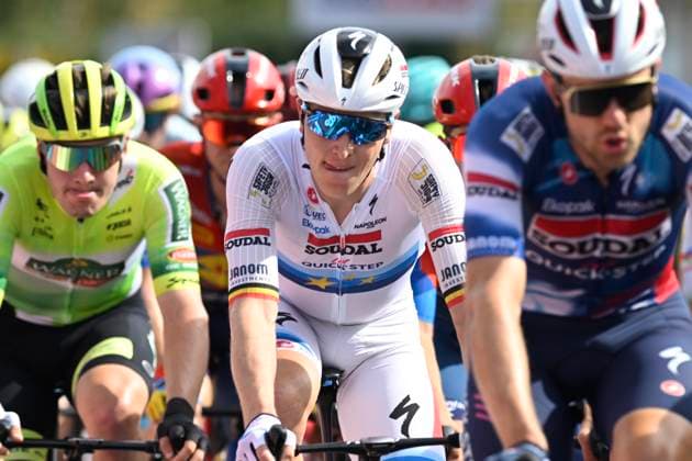 Kampioenschap van Vlaanderen 2025 Cycling Race KOOLSKAMP, BELGIUM - SEPTEMBER 19 : Merlier Tim (BEL) of Soudal Quick-Step during the 109th edition of Kampioenschap van Vlaanderen an UCI Class 1.1 one day cycling road race for Men Elite of 180 km with start in Koolskamp and finish in Koolskamp on September 19, 2025 in Koolskamp, Belgium, 19 09 2025 Koolskamp Belgium  Copyright: xNicoxVereeckenx
