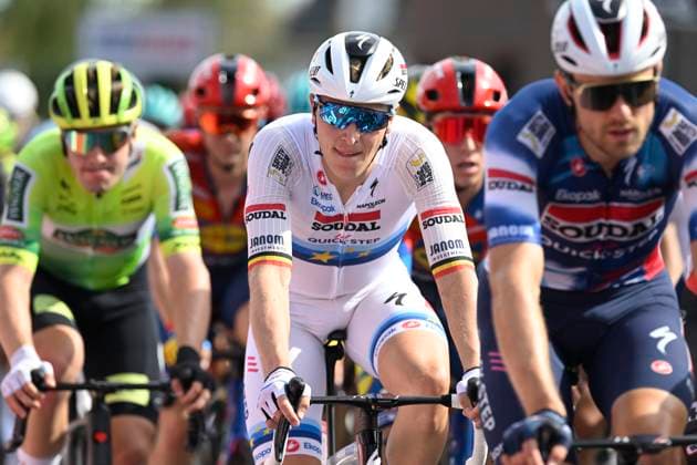Kampioenschap van Vlaanderen 2025 Cycling Race KOOLSKAMP, BELGIUM - SEPTEMBER 19 : Merlier Tim (BEL) of Soudal Quick-Step during the 109th edition of Kampioenschap van Vlaanderen an UCI Class 1.1 one day cycling road race for Men Elite of 180 km with start in Koolskamp and finish in Koolskamp on September 19, 2025 in Koolskamp, Belgium, 19 09 2025 Koolskamp Belgium  Copyright: xNicoxVereeckenx