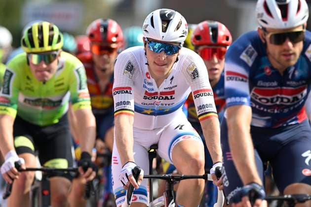 Kampioenschap van Vlaanderen 2025 Cycling Race KOOLSKAMP, BELGIUM - SEPTEMBER 19 : Merlier Tim (BEL) of Soudal Quick-Step during the 109th edition of Kampioenschap van Vlaanderen an UCI Class 1.1 one day cycling road race for Men Elite of 180 km with start in Koolskamp and finish in Koolskamp on September 19, 2025 in Koolskamp, Belgium, 19 09 2025 Koolskamp Belgium  Copyright: xNicoxVereeckenx