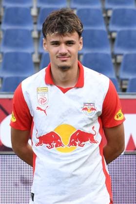 Fußball Admiral Bundesliga Offizieller Fototermin FC Red Bull Salzburg am 17.09.2024 in der Red Bull Arena in Kleßheim Kerim Alajbegovic ( Salzburg )