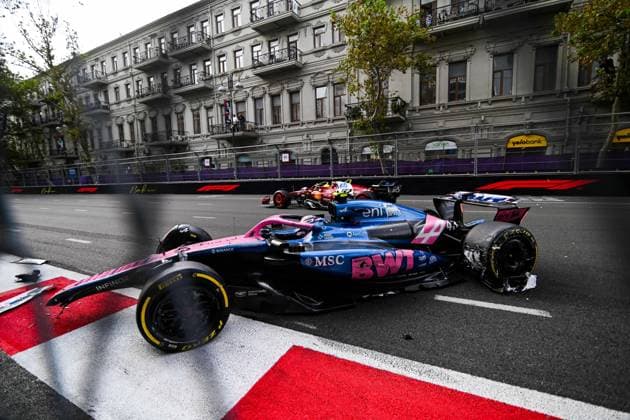 F1 - AZERBAIJAN GRAND PRIX 2025 43 COLAPINTO Franco (arg), Alpine F1 Team A525, action crash, accident, during the 2025 Formula 1 Qatar Airways Azerbaijan Grand Prix, 17th round of the 2025 FIA Formula One World Championship, WM, Weltmeisterschaft from September 19 to 21, 2025 on the Baku City Circuit, in Baku, Azerbaijan -  Copyright: xALBERTOxVIMERCATIx
