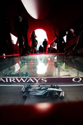 F1 - AZERBAIJAN GRAND PRIX 2025 63 RUSSELL George (gbr), Mercedes AMG F1 Team W16, action during the 2025 Formula 1 Qatar Airways Azerbaijan Grand Prix, 17th round of the 2025 FIA Formula One World Championship, WM, Weltmeisterschaft from September 19 to 21, 2025 on the Baku City Circuit, in Baku, Azerbaijan - BakuAzerbaijan  Copyright: xFLORENTxGOODENx