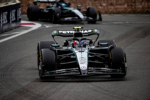 F1 - AZERBAIJAN GRAND PRIX 2025 12 KIMI ANTONELLI Andrea (ita), Mercedes AMG F1 Team W16, action during the 2025 Formula 1 Qatar Airways Azerbaijan Grand Prix, 17th round of the 2025 FIA Formula One World Championship, WM, Weltmeisterschaft from September 19 to 21, 2025 on the Baku City Circuit, in Baku, Azerbaijan - BakuAzerbaijan  Copyright: xALBERTOxVIMERCATIx