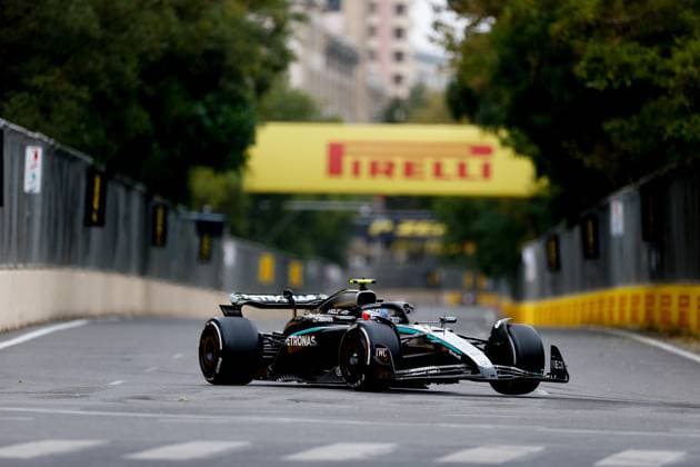 F1 - AZERBAIJAN GRAND PRIX 2025 12 KIMI ANTONELLI Andrea (ita), Mercedes AMG F1 Team W16, action during the 2025 Formula 1 Qatar Airways Azerbaijan Grand Prix, 17th round of the 2025 FIA Formula One World Championship, WM, Weltmeisterschaft from September 19 to 21, 2025 on the Baku City Circuit, in Baku, Azerbaijan - BakuAzerbaijan  Copyright: xDPPIx