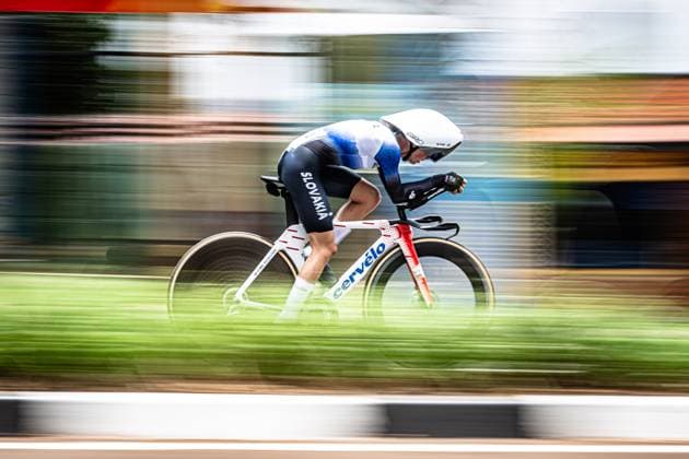 CHLADOÅ‡OVA Viktoria: UCI Road cycling, Rad, Radsport, Strasse World Championships - Kigali Rwanda 2025 CHLADOÅ‡OVA Viktoria ( SVK ) Slovakia Querformat - quer - horizontal - Landscape - Event Veranstaltung: UCI Road Cycling World Championships Kigali-Rwanda 2025 - Category Kategorie: Cycling - Road Cycling World Championships - Elite Women U23 - Location Ort: Africa - Rwanda - Kigali - Start: Kigali - Finish: Kigali - Individual Time Trail ( ITT ) - Distance: 22,6 km - Date Datum: 22.09.2025 Monday Day 2 -