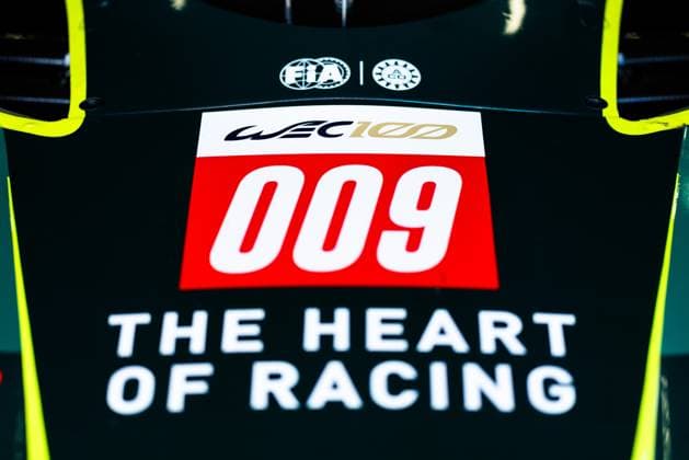 FIA WEC - 6 HOURS OF FUJI 2025 009 RIBERAS Alex (spa), SORENSEN Marco (dnk), Aston Martin THOR Team, Aston Martin Valkyrie 009, Hypercar, illustration in the scrutineering, verifications techniques, WEC 100 detail during the 6 Hours of Fuji 2025, 7th round of the 2025 FIA World Endurance Championship, from September 26 to 28, 2025 on the Fuji Speedway in Oyama, Shizuoka, Japan - OyamaJapan  Copyright: xJavierxJimenezx