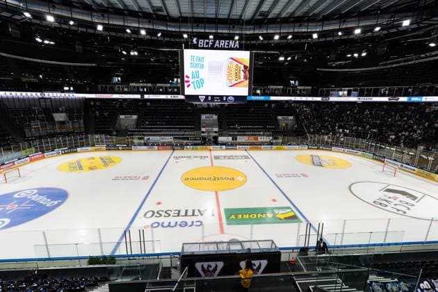 Switzerland: National League 2025 26, Fribourg-Gotteron vs HC Ambri-Piotta - BCF Arena, Fribourg: General view inside the BCF Arena Copyright: xKjetilxWaberx