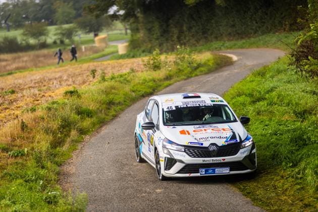 AUTO - RALLYE COEUR DE FRANCE 2025 46 RABILLOUD Melvin, MAHINC Enzo, Renault Clio Rally5, action during the Rallye Coeur de France 2025, 7th round of the Championnat de France des Rallyes 2025, from September 27 to 28, 2025 in VendÃ me, France - VendÃ meFrance  Copyright: xBastienxRouxx