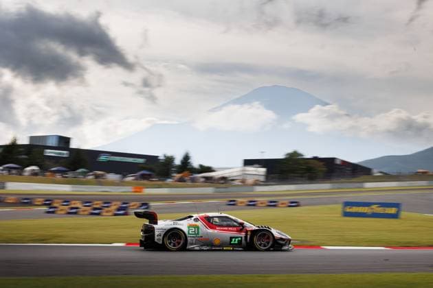 FIA WEC - 6 HOURS OF FUJI 2025 21 HERIAU Francois (fra), MANN Simon (usa), ROVERA Alessio (ita), Vista AF Corse, Ferrari 296 GT3 21, LM GT3, action, during the 6 Hours of Fuji 2025, 7th round of the 2025 FIA World Endurance Championship, from September 26 to 28, 2025 on the Fuji Speedway in Oyama, Shizuoka, Japan - OyamaJapan  Copyright: xFREDERICxLExFLOCxHx