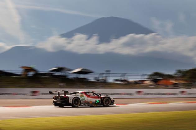 FIA WEC - 6 HOURS OF FUJI 2025 21 HERIAU Francois (fra), MANN Simon (usa), ROVERA Alessio (ita), Vista AF Corse, Ferrari 296 GT3 21, LM GT3, action, during the 6 Hours of Fuji 2025, 7th round of the 2025 FIA World Endurance Championship, from September 26 to 28, 2025 on the Fuji Speedway in Oyama, Shizuoka, Japan - OyamaJapan  Copyright: xFREDERICxLExFLOCxHx