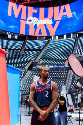 September 29, 2025, Inglewood, California, USA: Kawhi Leonard 2 during the Los Angeles Clippers Media Day on Monday September 29, 2025 at Crypto.com Arena in Inglewood, California. ARIANA RUIZ PI Inglewood USA - ZUMAp124 20250929_zaa_p124_021 Copyright: xArianaxRuizx