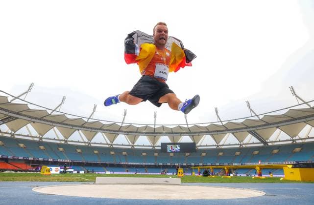 New Delhi 2025 World Para Athletics Championships, India, 30.09.2025 (Photo by Marcus Hartmann) Niko Kappel of Team Germany competing in Mens Shot Put F41 at New Delhi 2025 World Para Athletics Championships, India, 30.09.2025 (Photo by Marcus Hartmann) Niko Kappel vom Team Deutschland beim Kugelstoßen der Männer Klasse F41 at New Delhi 2025 World Para Athletics Championships, India, 30.09.2025 (Photo by Marcus Hartmann) Copyright: xBEAUTIFULxSPORTS MarcusxHartmannx