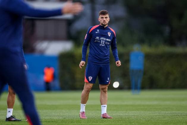 Training session of Croatian National Football Team, Day 2 Martin Baturina of Croatia during the training session at Maksimir Stadium in Zagreb, Croatia, on October 07, 2025.  MatijaxHabljak PIXSELL