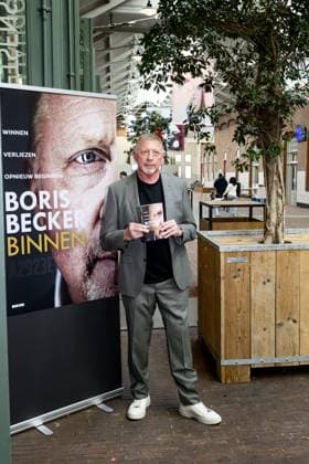 Amsterdam, The Netherlands, 2025-10-08 17:39:14 AMSTERDAM, 08-10-2025, De Hallen Boris Becker before the program Eva in connection with his book Binnen. PHOTO: NLBeeld Patrick van Emst Credit: NL Beeld Patrick van Emst  Copyright: xx x
