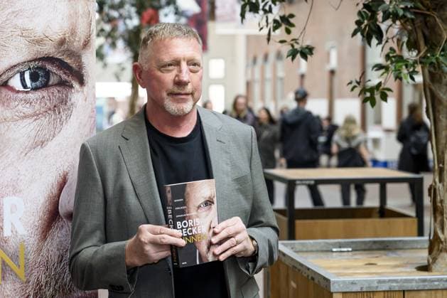 Amsterdam, The Netherlands, 2025-10-08 17:39:23 AMSTERDAM, 08-10-2025, De Hallen Boris Becker before the program Eva in connection with his book Binnen. PHOTO: NLBeeld Patrick van Emst Credit: NL Beeld Patrick van Emst  Copyright: xx x