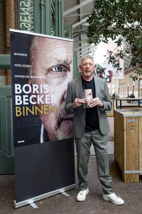 Amsterdam, The Netherlands, 2025-10-08 17:39:46 AMSTERDAM, 08-10-2025, De Hallen Boris Becker before the program Eva in connection with his book Binnen. PHOTO: NLBeeld Patrick van Emst Credit: NL Beeld Patrick van Emst  Copyright: xx x