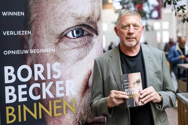 Amsterdam, The Netherlands, 2025-10-08 17:40:05 AMSTERDAM, 08-10-2025, De Hallen Boris Becker before the program Eva in connection with his book Binnen. PHOTO: NLBeeld Patrick van Emst Credit: NL Beeld Patrick van Emst  Copyright: xx x