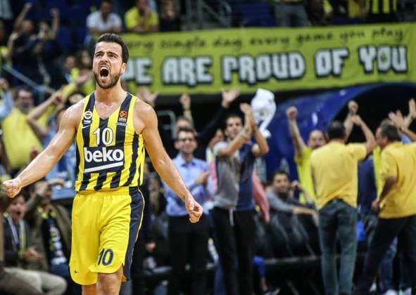 Fenerbahce Beko v Bayern Munich: Turkish Airlines Euroleague ISTANBUL, TURKEY - NOVEMBER 08: Melih Mahmutoglu of Fenerbahce celebrates during the Turkish Airlines Euroleague Week 7 basketball match between Fenerbahce Beko and Bayern Munich in Istanbul, Turkey on November 08, 2019. Istanbul Turkey. Editorial use only. Please get in touch for any other usage.  Copyright: x2025xAnadoluxElifxÖztürkx