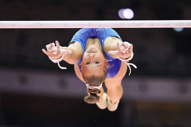 Silja Stöhr, GER, during podiumtraining at 2025 Worlds in Jakarta; 17 10 2025;