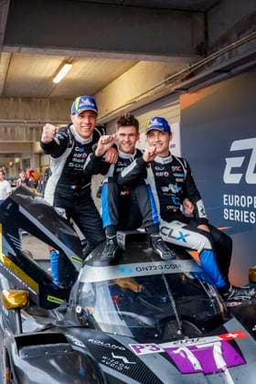 AUTO - ELMS - 4 HOURS OF PORTIMAO 2025 17 CLOSMENIL Adrien (fra), JENSEN Theodor (dnk), LANCHERE Paul (fra), CLX Motorsport, Ligier JS P325, LMP3, portrait during the 4 Hours of Portimao, 6th round of the 2025 European Le Mans Series on the Autodromo Internacional do Algarve from October 16 to 18, 2025 in Portimao, Portugal - PortimaoPortugal Copyright: xPauloxMariax
