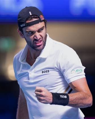 Matteo Berrettini (ITA) macht die Faust und jubelt, Jubel, Freude, Emotion Tennis - ERSTE BANK OPEN 2025 - ATP, Tennis Herren 500 - Stadthalle - Wien - - Oesterreich - 23 October 2025. Copyright: xJuergenxHasenkopfx