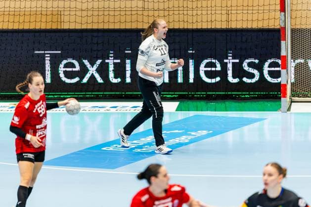 25.10.2025, GER, Handball, Frauen, Saison 2025 2026, Alsco 1.Bl, 6.Spieltag, Thueringer HC - VfL Oldenburg Laura Kuske (Thueringer HC,11) 99947 Bad Langensalza Salza Halle Sporthalle Mehrz Thüringen Deutschland
